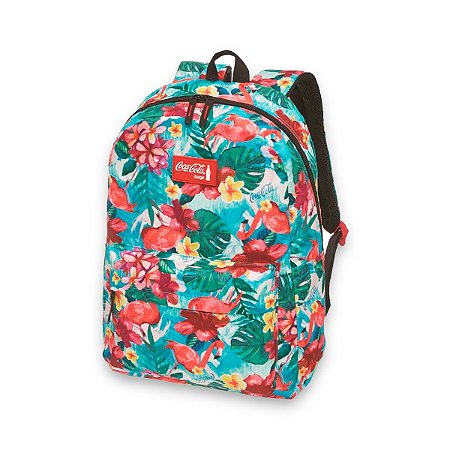 Mochila Escolar Coca Cola Bags Flamingo juvenil