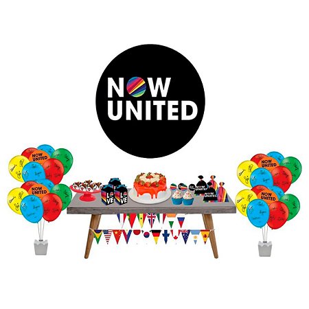 Kit Festa Decoração Now United Aniversário - Festcolor