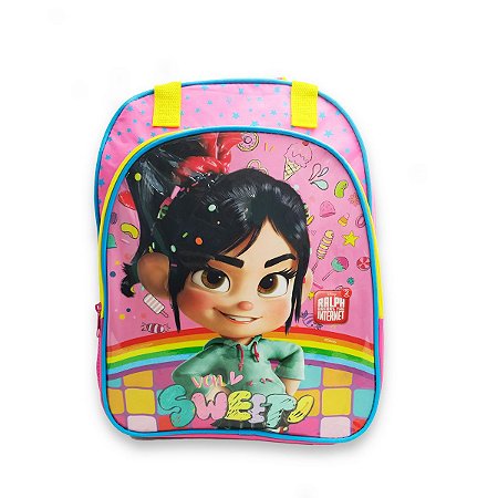 Mochila Escolar Infantil Vanellope Von sweet Detona Ralph