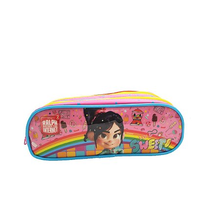 Estojo Escolar Duplo Vanellope Von sweet Detona Ralph 2