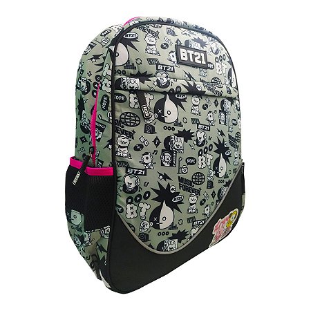 Mochila Costas Escolar BT21 Cinza - Clio