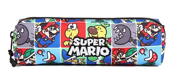 Estojo Super Mario Infantil Estampado Material Escolar