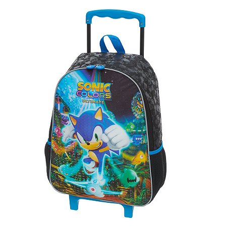 Mochila Carrinho Sonic Colors Ultimate Infantil - Pacific