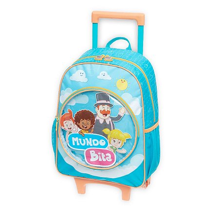 Mochila De Rodinhas G Mundo Bita Ceu Azul Infantil