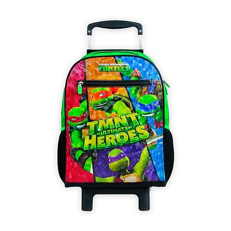 Mochila De Rodinhas Tartaruga Ninja Ultimate Heroes Infantil