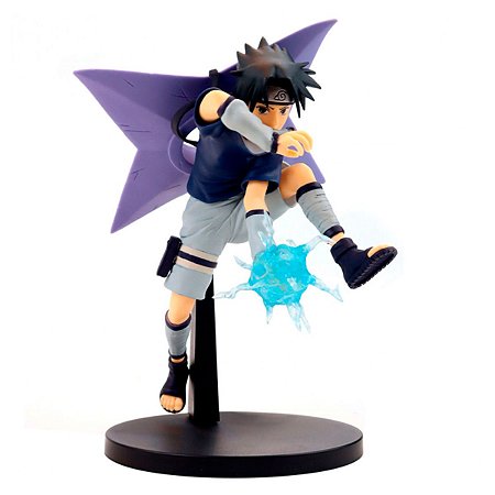 Boneco Naruto Stars Uchiha Sasuke 19cm Qposket - Banpresto