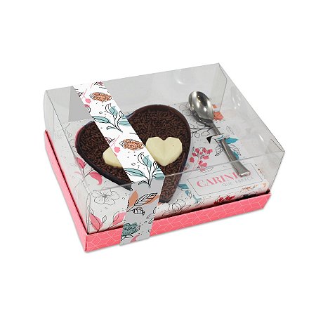 Caixa Chocolate de Ovo de Colher Coração Carinho 250G