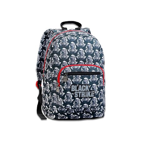 Mochila Escolar Costas Black strike Galaxy Juvenil