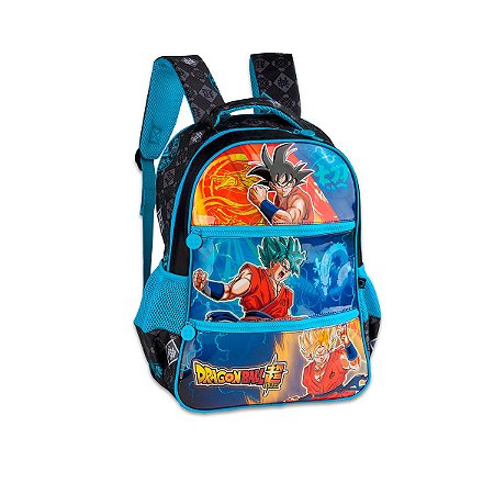 Mochila Costas Escolar Goku Dragon Ball Super Azul