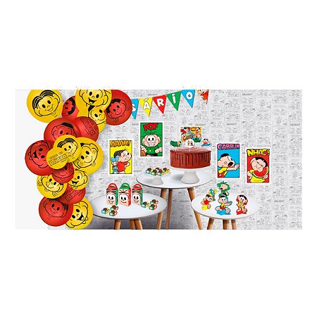 Kit Só um Bolinho Turma da Mônica decorativo e Lembrancinhas