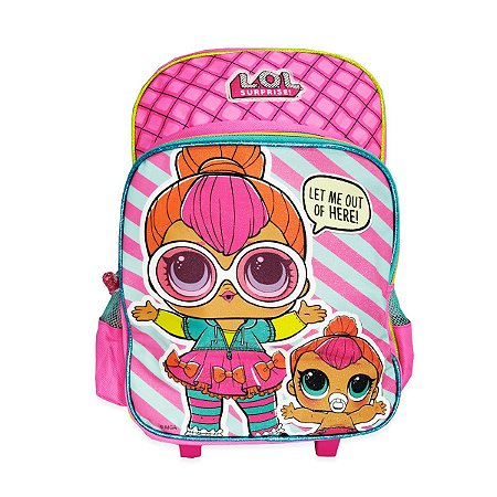 Mochila De Rodinha Lol Surprise Pink Baby Girl