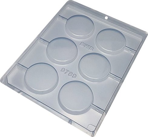 5 Formas Acetato Pirulito Liso 6 Cavidades 9789