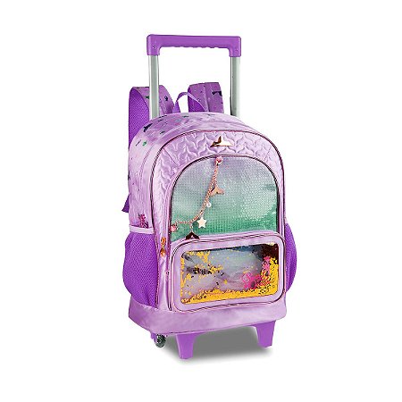 Mochila Escolar Sweet Queen Meninas Clio Infantil Lilás