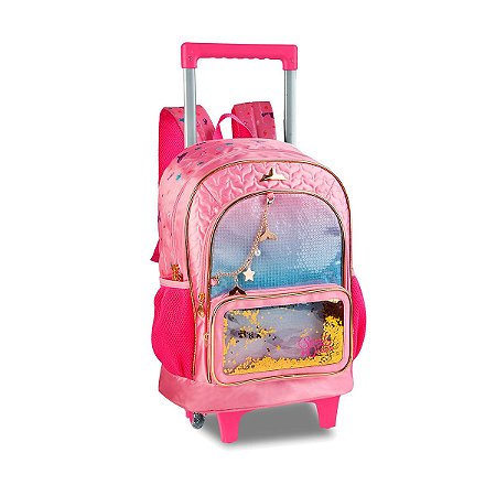 Mochila Escolar Sweet Queen Meninas Clio Infantil Rosa