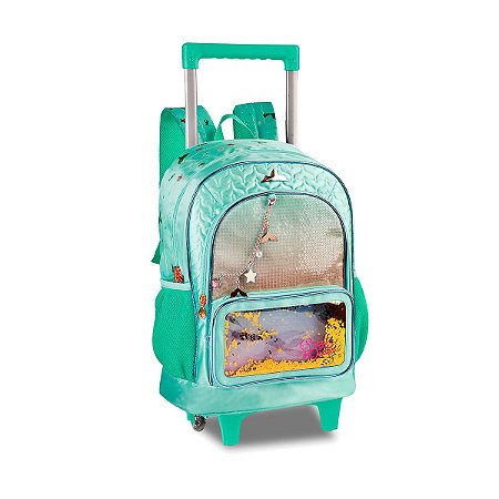 Mochila Escolar Sweet Queen Meninas Clio Infantil Verde