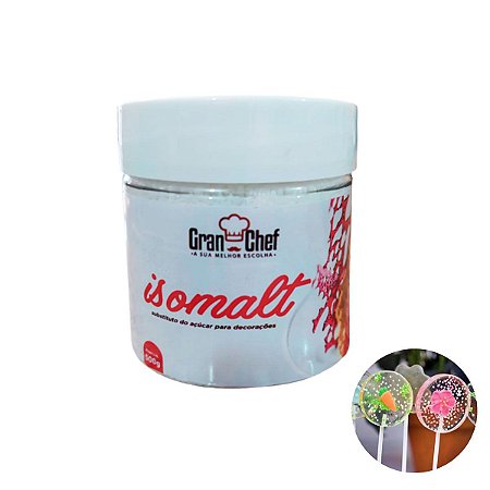 Isomalt 1,5KG Açúcar Granulado Transparente Para Confeitaria