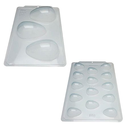 Kit Forma Especial Chocolate Ovo De Páscoa 250g e 30g