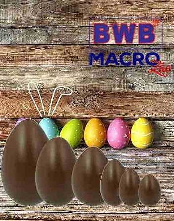 Kit Formas Bwb Ovos De Páscoa 8 Tamanhos Diferentes Silicone