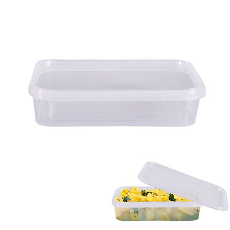 Pote Retangular 150ml 20un Bolo De Pote Microondas Freezer
