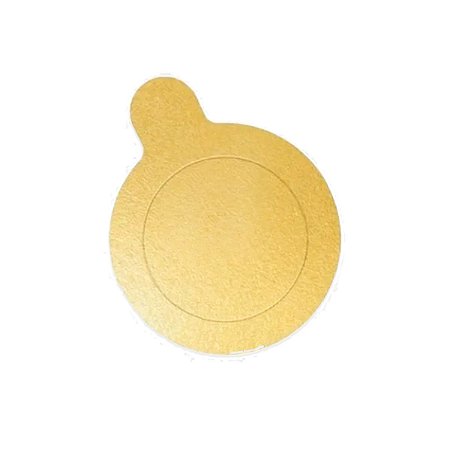 20 un Base para bolo doces ultrafest dourada 8cm