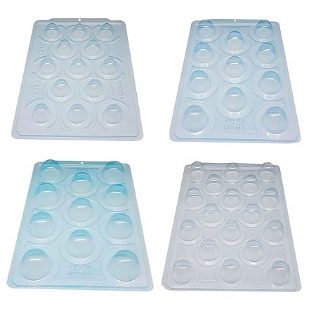 Kit Formas de Silicone Chocolate Trufas Bwb 4 Modelos