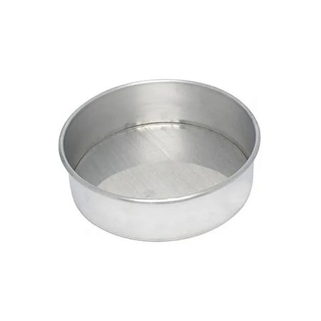 Forma Redonda 20x8cm Assadeira Para Bolo Torre Fundo Fixo