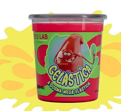 Gosma Pegajosa Vermelho 180g Gelástica Mega Elástica