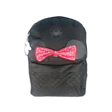 Mochila Escolar Laço Minnie disney infantil