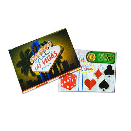kit decorativo Painel Grande Las Vegas Festcolor