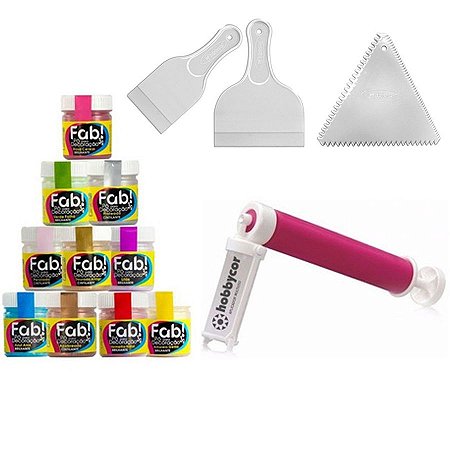 Kit Confeiteiro 5 Po 2 Alcool Borrifador + 3 Espatulas