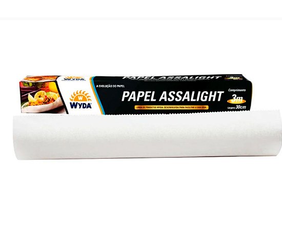 Kit 2 Papel Manteiga Premium Assalight Multiuso 30x3m Untar