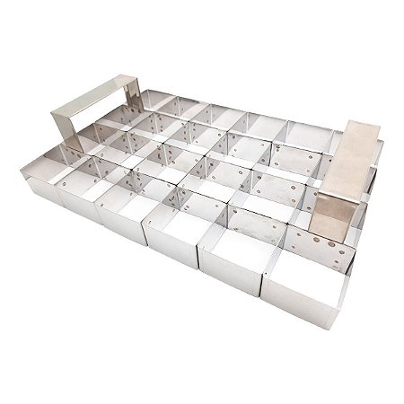 Aro Cortador Brownie 24 cavidades 7x7x3 cm