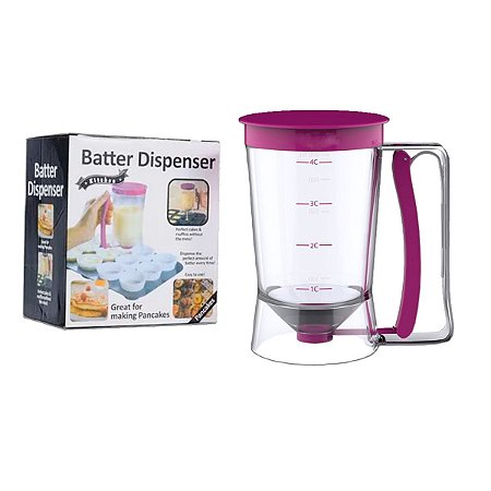 Copo Dosador de Massas Batter Dispenser Cupcakes e Panquecas