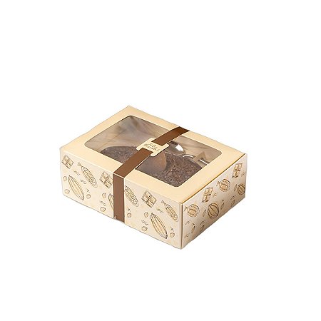 Caixa chocolate Practice 10 uni Ovo de Colher com Visor 500g