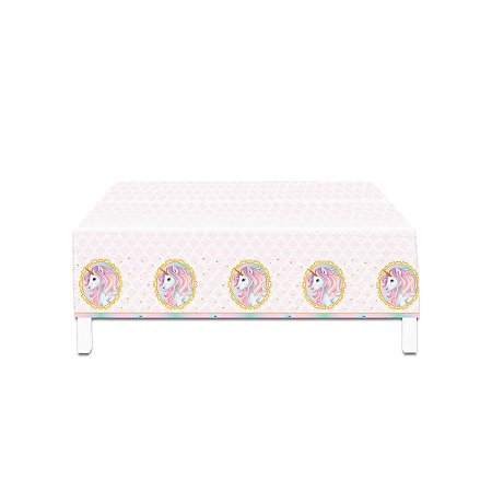 Toalha de Mesa Decorativa Unicórnio 1,20x 180 m