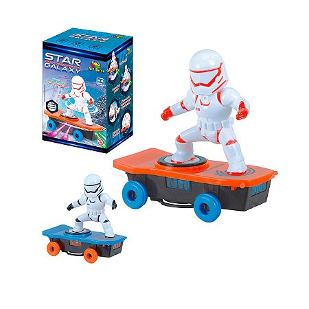 Robo Skatista Radical Espacial Star Galaxy Infantil