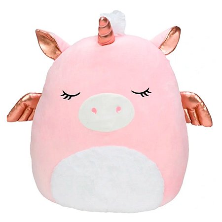 Almofada Unicórnio Squishmallows Pelúcia de 30Cm Grecia