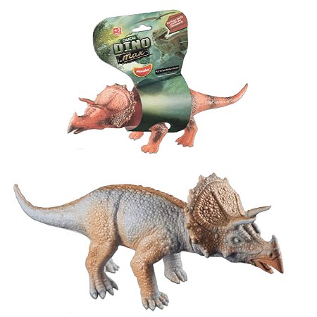 Dino Max Coleção Dinossauro Triceratops Infantil