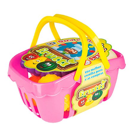 Brinquedo Divertido Cesta de Frutas - Braskit