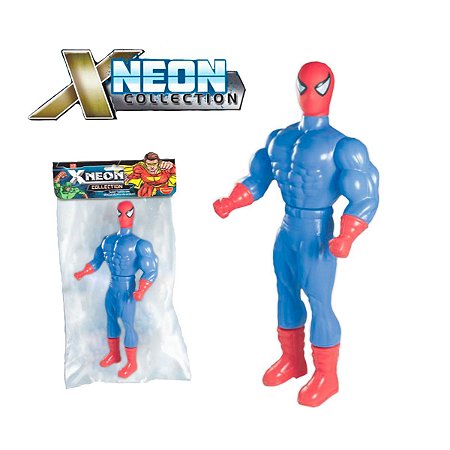 Super Boneco X Neon Trapper Azul de ação Infantil Grande