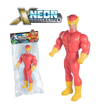 Super Boneco X Neon Fast Men de ação Infantil Grande