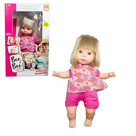 Boneca Bee Bee Girls Cabelo com Cheirinho de Bebê Infantil