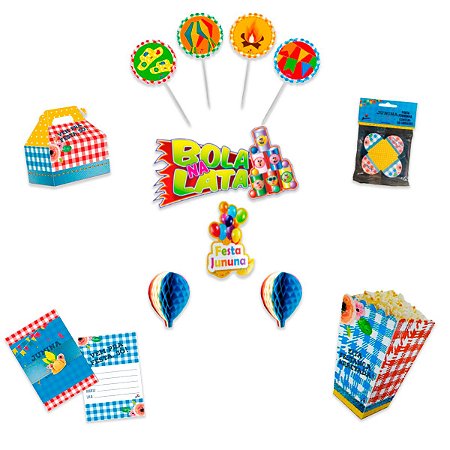 Kit Decorações Para Festa Junina Arraiá Completo - Junco