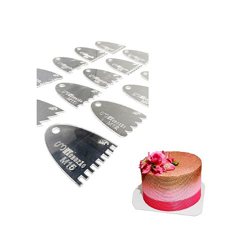Kit Mini Espátulas Modeladoras de Massas Com 15 Peças