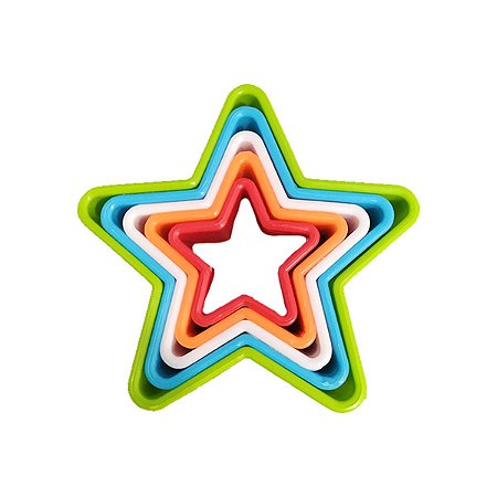 Kit Jogo de Forminhas p/ Moldar Biscoito Estrela Confeitaria