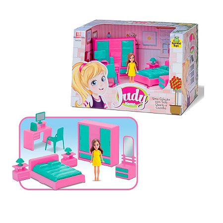 Casinha de Boneca Judy Home Quarto Infantil