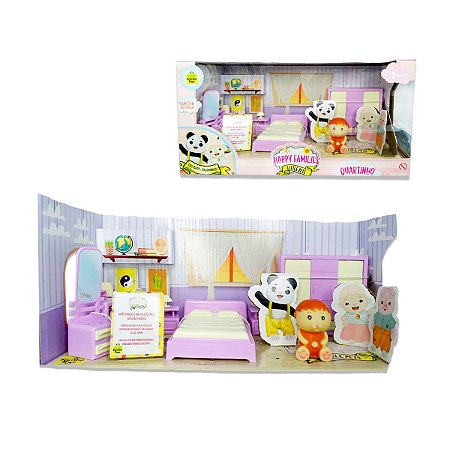 Brinquedo Happy Families Quarto Little Pets Infantil