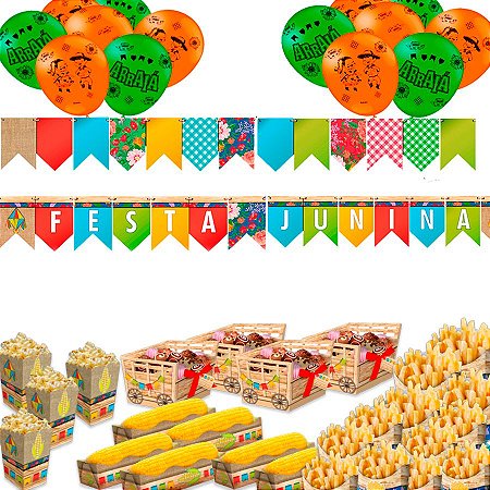 Kit Completo Decoração para Festa Junina Arraía Festcolor