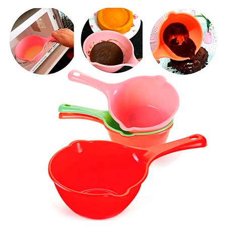 Panelinha C/ Cabo Multiuso Cozinha Confeitaria Cores Lindas