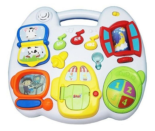 Mesinha De Atividades Casinha Brinquedo Infantil Canções Luz